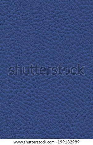 Photograph of artificial leather, Dark Marine Blue, coarse texture sample