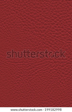 Photograph of artificial leather, Cardinal Red, texture sample