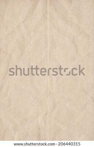 Photograph of artist\'s coarse grain, striped Off White pastel paper, crumpled, vignette grunge texture sample