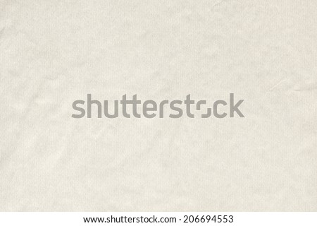Photograph of watercolor paper, Off White, coarse grain, crumpled, grunge texture sample