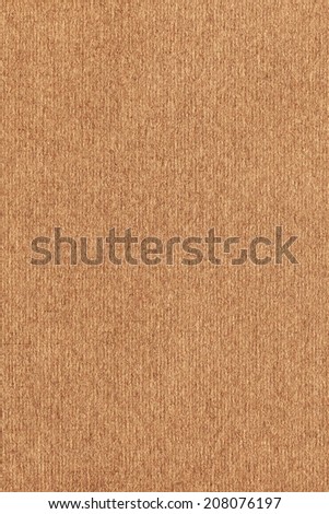 Photograph of striped Light Brown Recycle Paper, coarse grain, grunge texture sample.