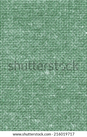 Photograph of Kelly Green Acrylic Polyethylene upholstery and drapery fabric, with woven decorative mesh pattern, detail.