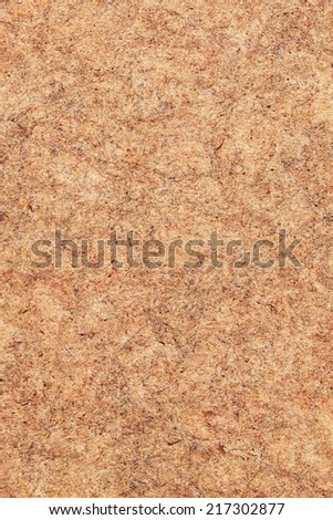Photograph of vivid Red Ocher recycle paper, extra coarse grain, crumpled, mottled grunge texture sample.