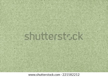 Photograph of pale Lime Green Striped Recycle Kraft Paper, coarse grain, grunge texture sample.