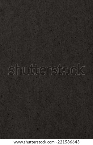 Photograph of Charcoal Black Recycle Kraft Paper, coarse grain grunge texture sample.