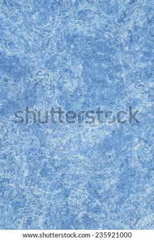 Photograph of Recycle Kraft Powder Blue Paper, coarse grain, blotted, mottled, spotted, grunge texture.
