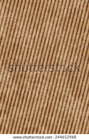 Recycle Brown Corrugated Cardboard, coarse grain, bleached, mottled, grunge texture sample.