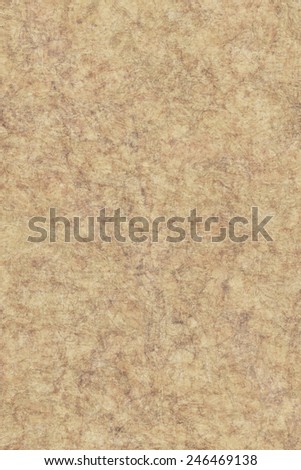 Photograph of Recycle Beige Paper, coarse grain, bleached, mottled, grunge texture sample.