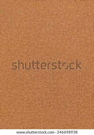 Scanned image of Corrugated Striped Recycle Cardboard, rough, coarse grain, grunge texture sample.