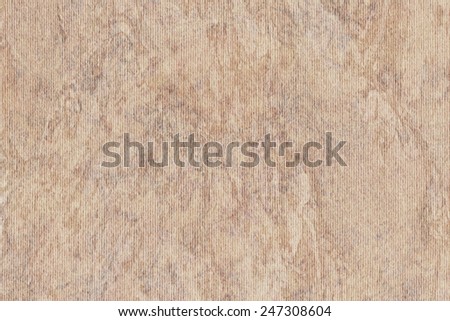 Photograph of Recycle Light Brown Striped Pastel Paper, coarse grain, bleached, mottled grunge texture sample.