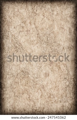 Photograph of Recycle Grayish Beige Striped Pastel Paper, coarse grain, bleached, mottled, vignette grunge texture sample.