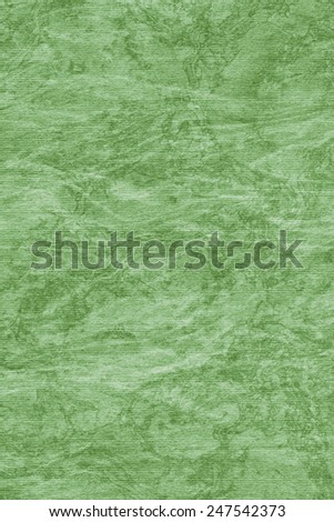Photograph of Recycle Kelly Green Striped Pastel Paper, coarse grain, bleached, mottled grunge texture sample.