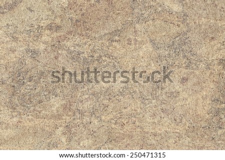Photograph of Recycle Ocher Paper, extra coarse grain, bleached, mottled, grunge texture sample.