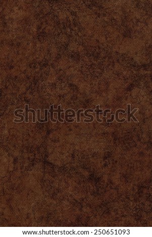 Photograph of Recycle Dark Burnt Umber Pastel Paper, coarse grain, bleached, mottled, grunge texture sample.
