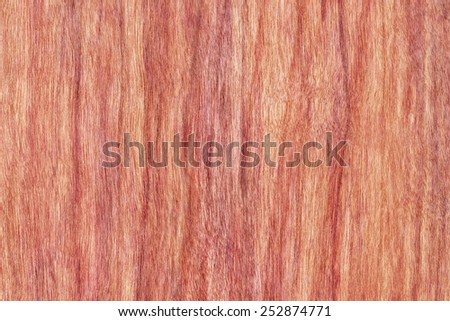 Natural Cherry Wood Brownish Red Veneer, stained grunge texture sample.