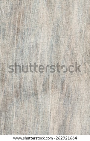 Artist Bluish Gray Primed Linen Duck Canvas, coarse grain, bleached, mottled, stained grunge texture.