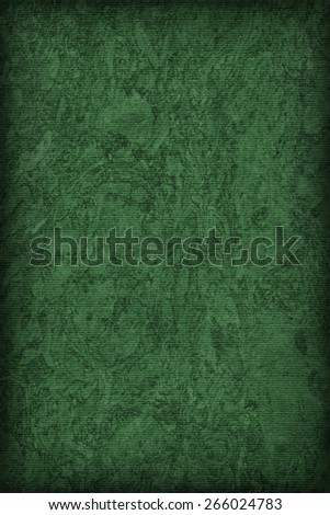 Photograph of Recycle Striped Jade Green Pastel Paper, bleached, mottled, coarse grain, vignette grunge texture sample.