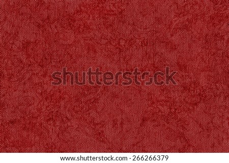 Photograph of Artist China Red Primed Cotton Duck Canvas coarse, bleached, mottled, grunge texture.