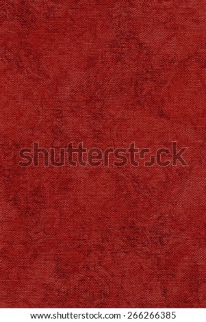 Photograph of Artist China Red Primed Cotton Duck Canvas coarse, bleached, mottled, grunge texture.