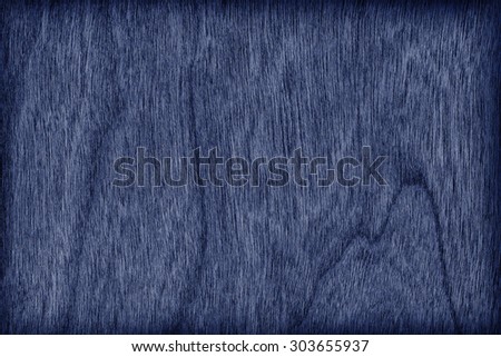 Cherry Wood Bleached and Stained Navy Blue Vignette Grunge Texture Sample.