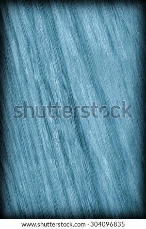 Oak Wood Bleached and Stained Blue Vignette Grunge Texture Sample.