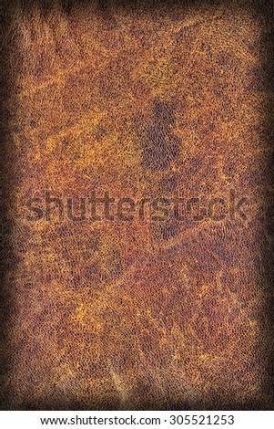 Coarse Recycle Brown Paper Grocery Bag, Stained, Crushed, Crumpled, Vignette Grunge Texture Detail.