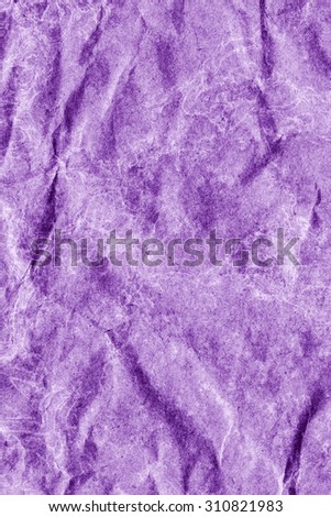 Recycle Kraft Paper, Coarse Grain, Crumpled, Blotted, Mottled, Stained Purple, Grunge Texture Sample.