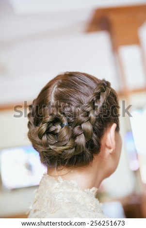 A bride hairstyle