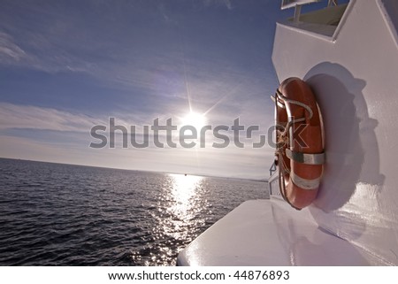 Sea, sun and diving boat