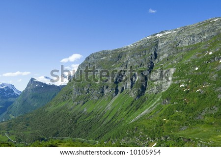 Mountains in the summer, Norway