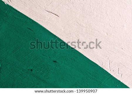 background of lime and paints is divided into in half