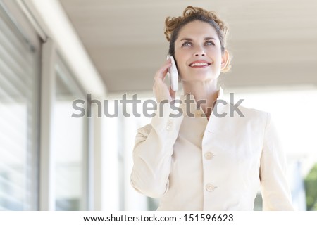 beautiful lady with her cellular phone