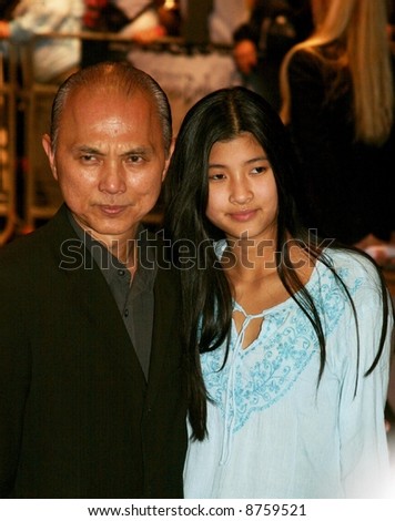 JIMMY CHOO fashion designer with his daughter The Corpse Bride - UK film premiere  London, England