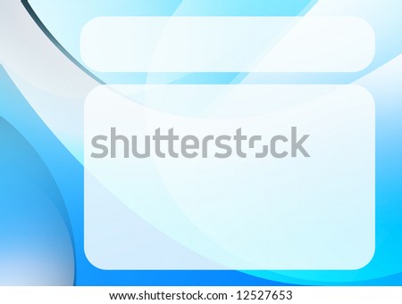 Blue Abstract backdrop with white copy space text box