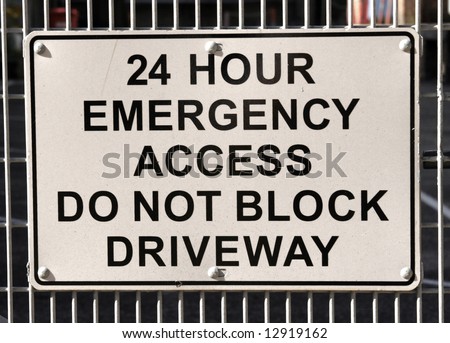 24 Hour emergency Access