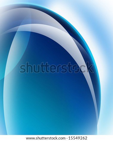 light blue abstract curved glow