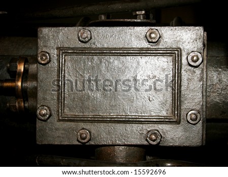 A 19th Century gear box made of wrought iron
