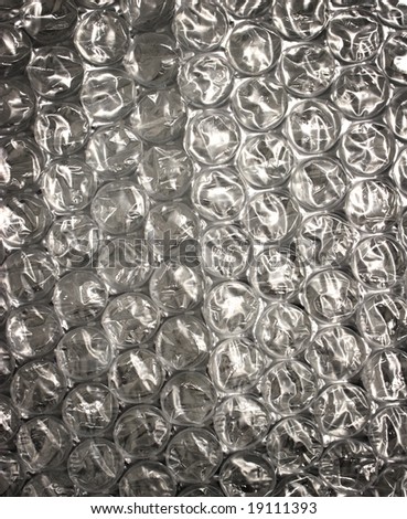 Bubble wrap texture, plastic translucent padding