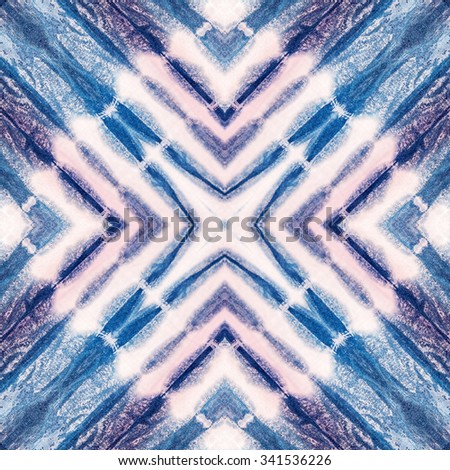 Abstract background pattern made from tie dye fabric,  kaleidoscope  pattern, endless pattern for wallpaper.