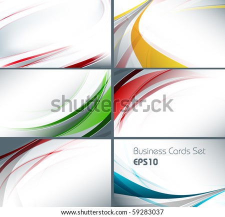 Company Logo Design   on Set Of Templates For Business Cards  Elements For Design  Eps10 Stock