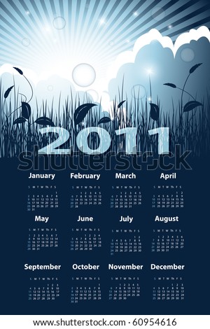yearly calendar. 2010 4x6 Yearly Calendar