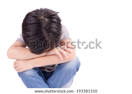 Lost and alone isolated on white background Lost and alone isolated on white background