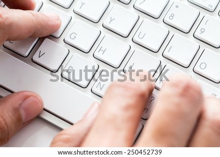 Hand Using Credit Card Machine with Food in Background For Your Restaurant Business