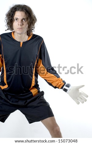 soccer goalie gloves. goalie gloves stands ready