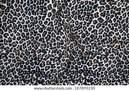 Leopard Patterned Fabric, Textile Background