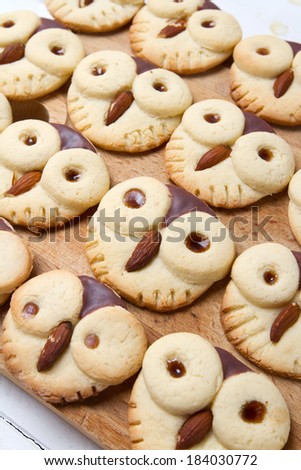 Children\'s party idea - owl cookies