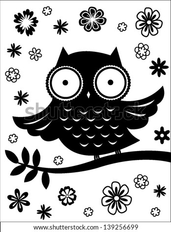 owl - stock vector