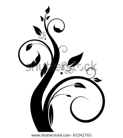 Floral Tree Stock Vector Illustration 65242765 : Shutterstock
