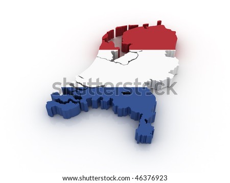 in Dutch flag colors.
