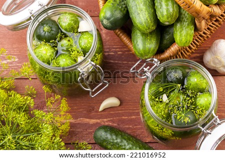 [Obrazek: stock-photo-homemade-pickles-in-brine-wi...016952.jpg]